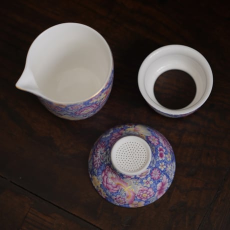 仿琺瑯彩茶器セット PH018
