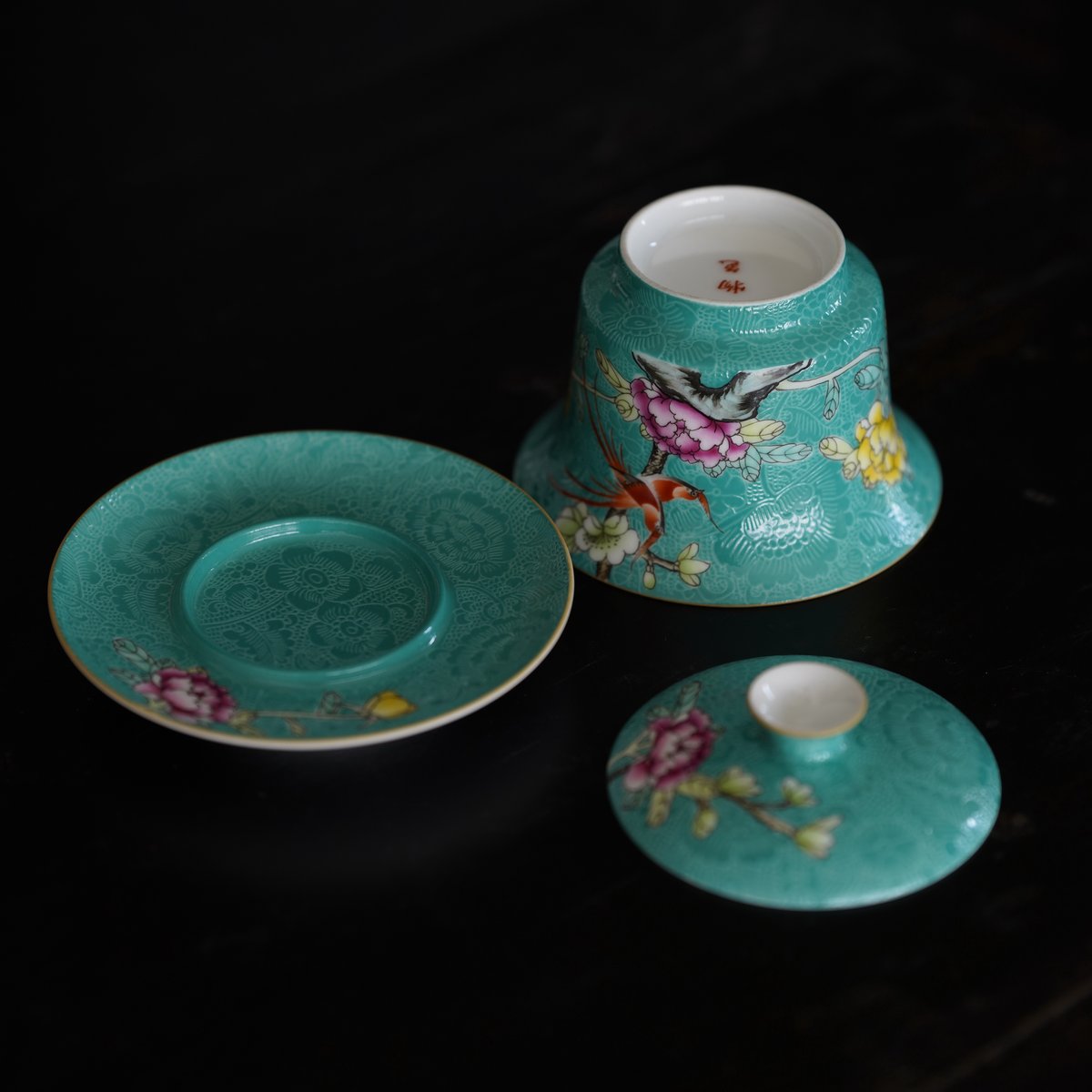 粉彩扒花蓋碗 PF118 | Looking For 物色