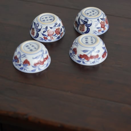 釉里紅瓜果紋茶杯 PF146