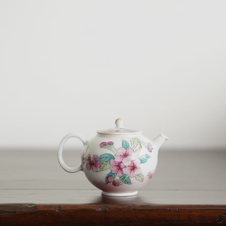 粉彩桜茶壺 PF137