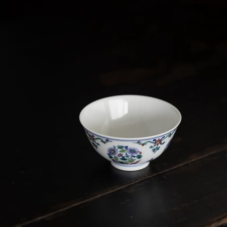 斗彩団菊茶杯 PF156