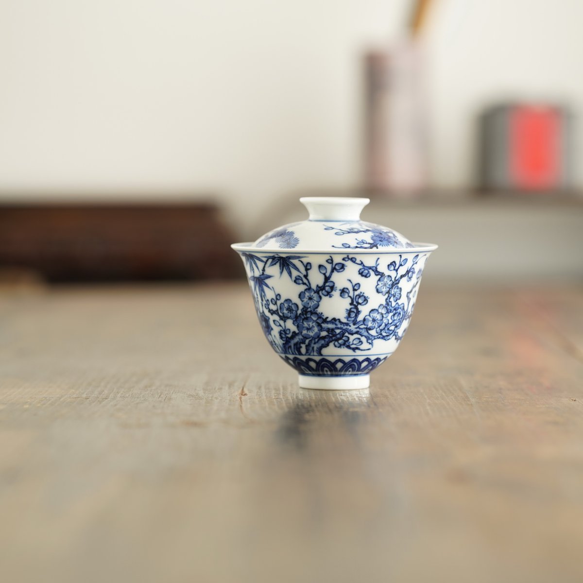 田中 野夫 元時代青花纏枝蓮紋 松竹梅紋三清図高足杯馬上杯酒杯(F-91) 青花松竹梅二才蓋碗 PF239 | Looking For 物色