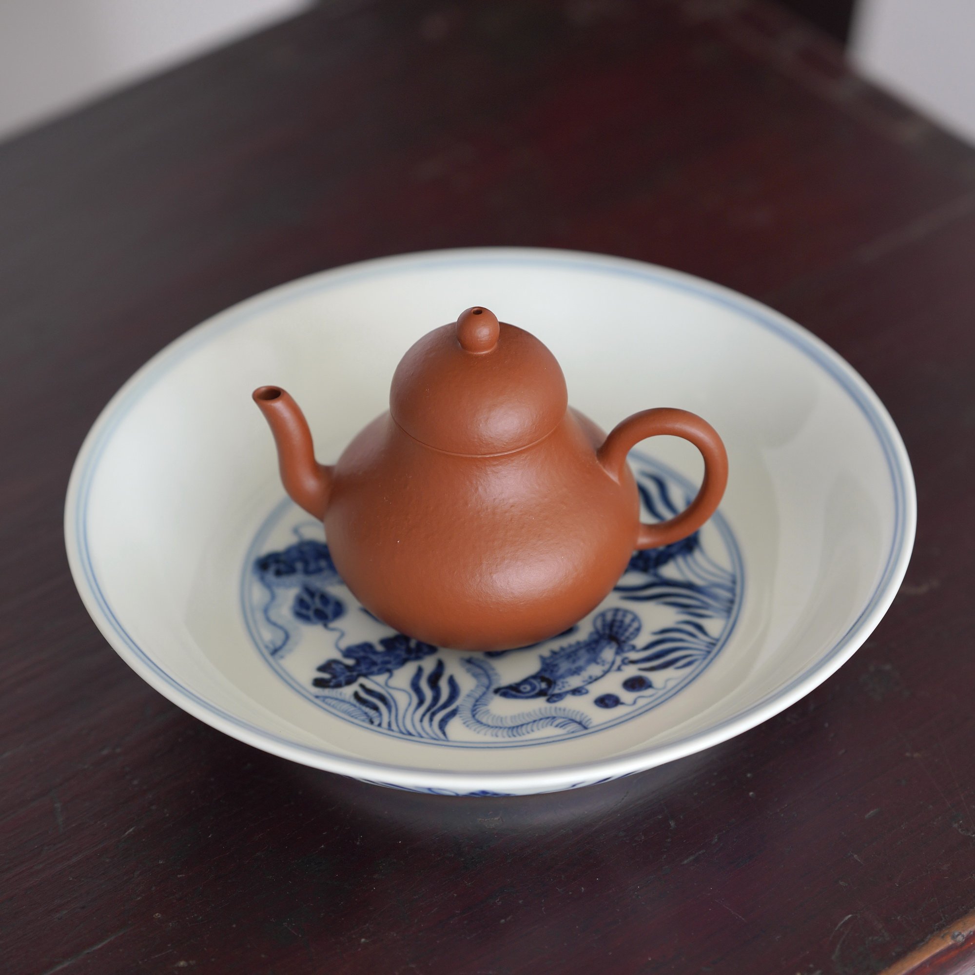 青花魚藻紋皿 PF164 | Looking For 物色