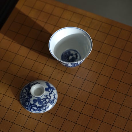 青花松竹梅二才蓋碗 PF239