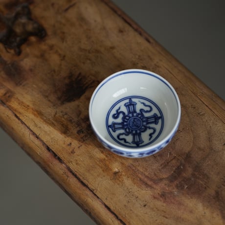 青花金剛杵紋茶杯 PC136