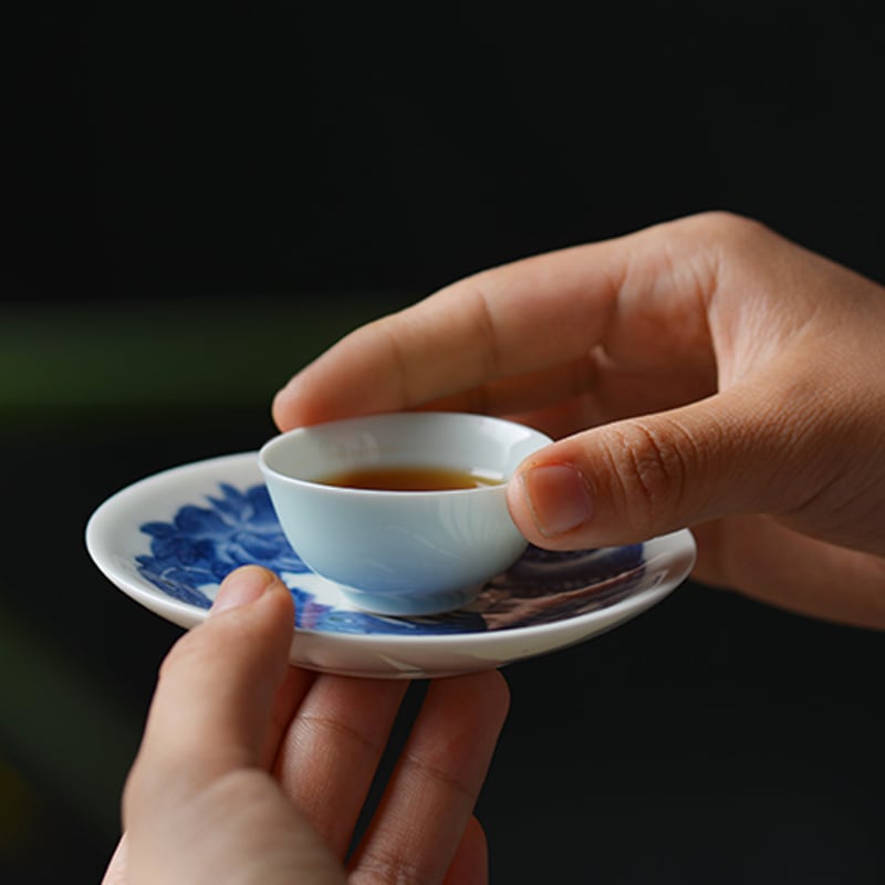 手描き染付皿 PC034 | Looking For 物色