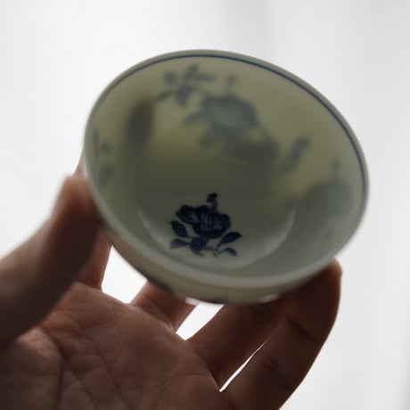 青花凌霄花紋茶杯 PF134