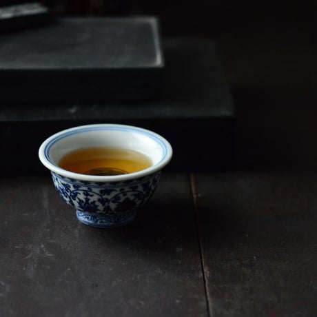 明永楽款青花圧手杯 PC003