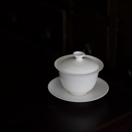 甜白釉蓋碗 PB128