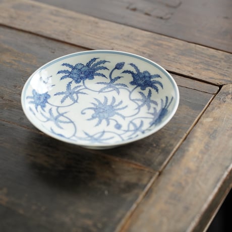 成化风栀子紋皿 PF260