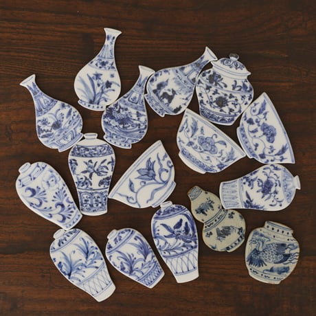 青花冷蔵庫マグネット PF014