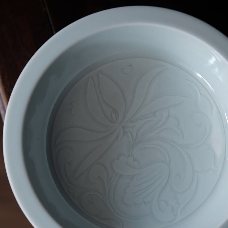 レトロ　白磁透彫葡萄紋水滴 レトロ 白磁透彫葡萄紋水滴