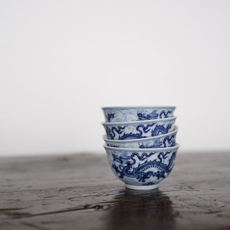 江崖海水龍紋茶杯 PC137