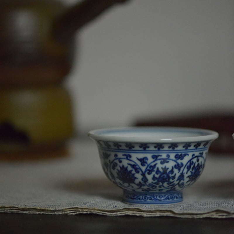 明永楽款青花圧手杯 PC003 | Looking For 物色