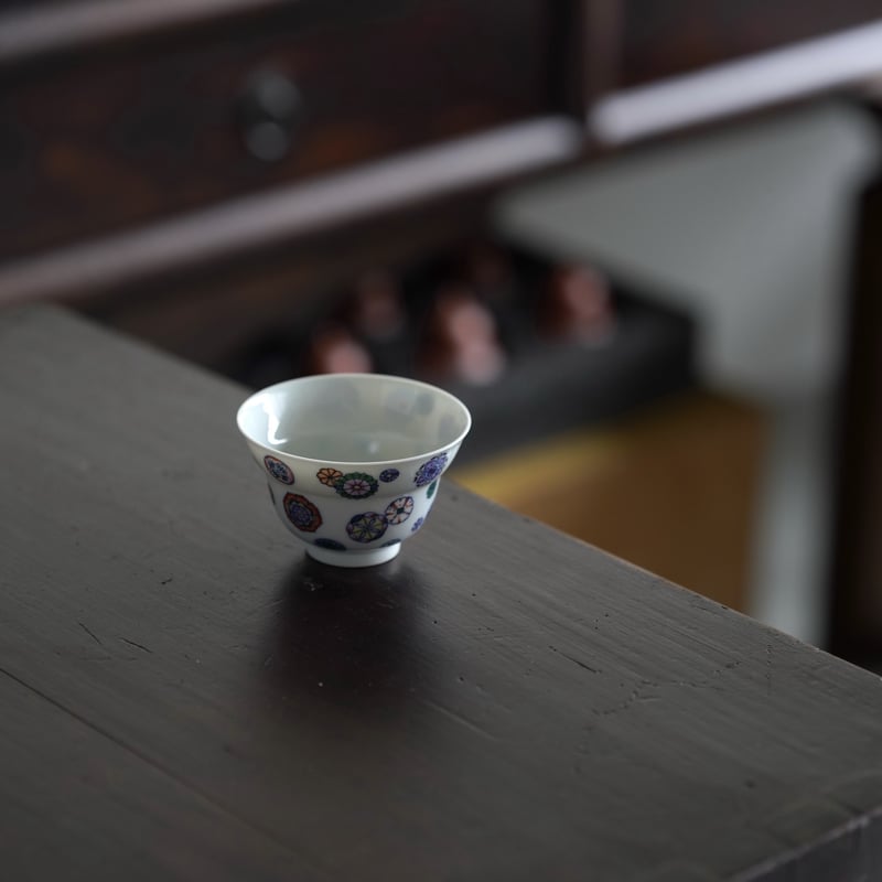 斗彩皮球花葫芦杯 PF171 | Looking For 物色