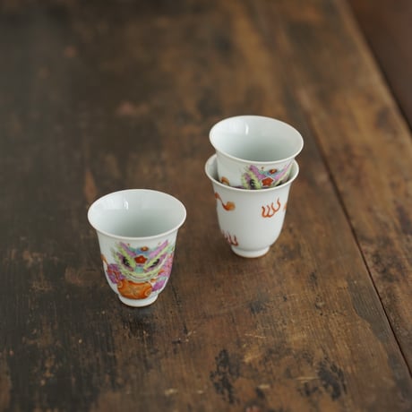 舞獅文茶杯 PA081