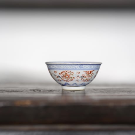 青花描金玲瓏茶杯 PF110