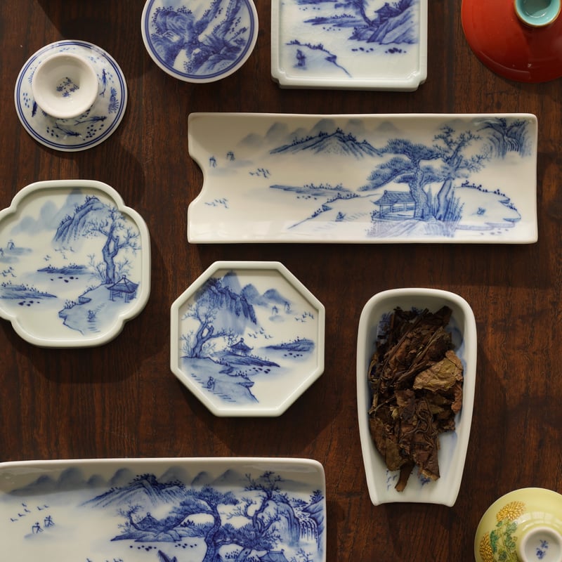 青花茶則 PF023 | Looking For 物色