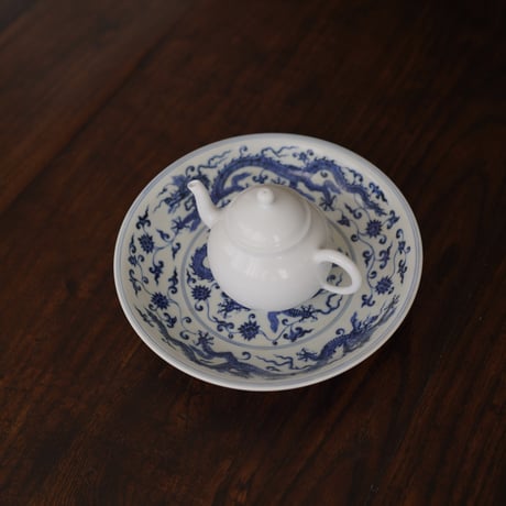 青花龍紋皿 PF036