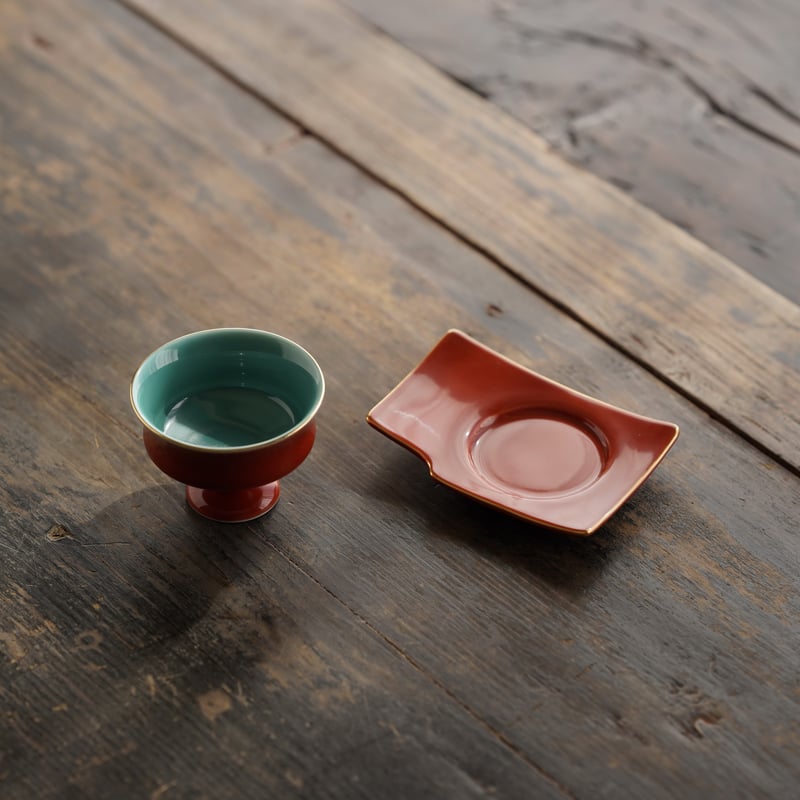 朱釉茶托 PB187 | Looking For 物色