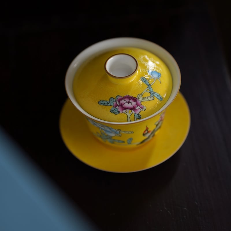 粉彩扒花蓋碗 PF119 | Looking For 物色