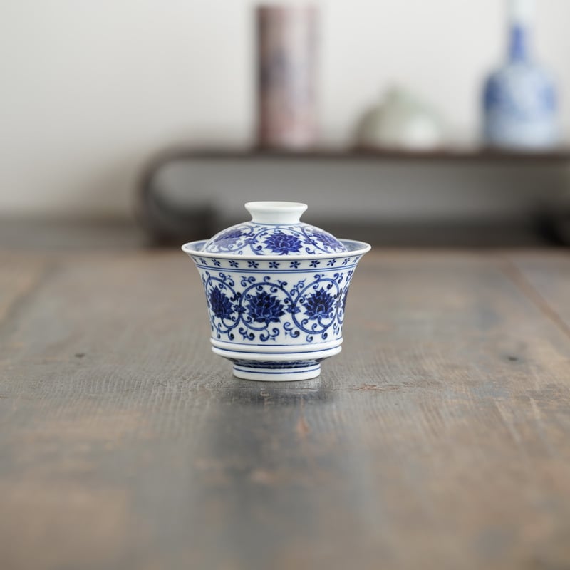 缠枝蓮紋二才蓋碗 PF233 | Looking For 物色