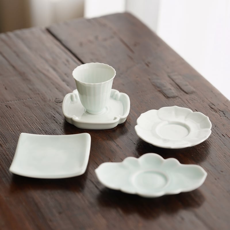 青磁　茶碗茶托 青磁 茶碗茶托