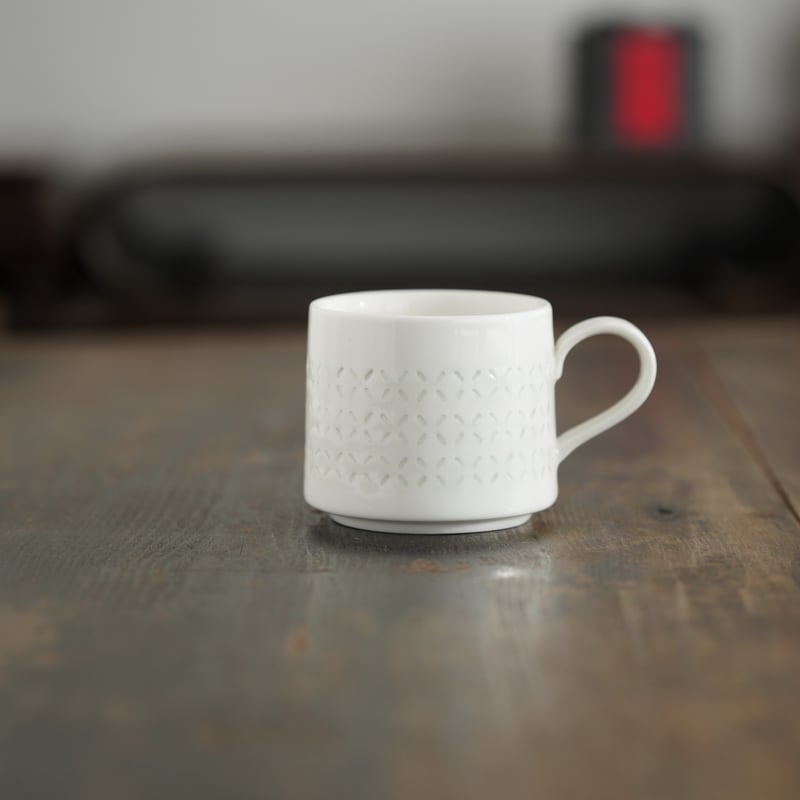 白釉玲瓏マグカップ PB174 | Looking For 物色