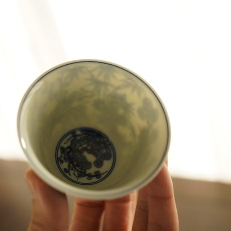 青花松竹梅二才蓋碗 PF239