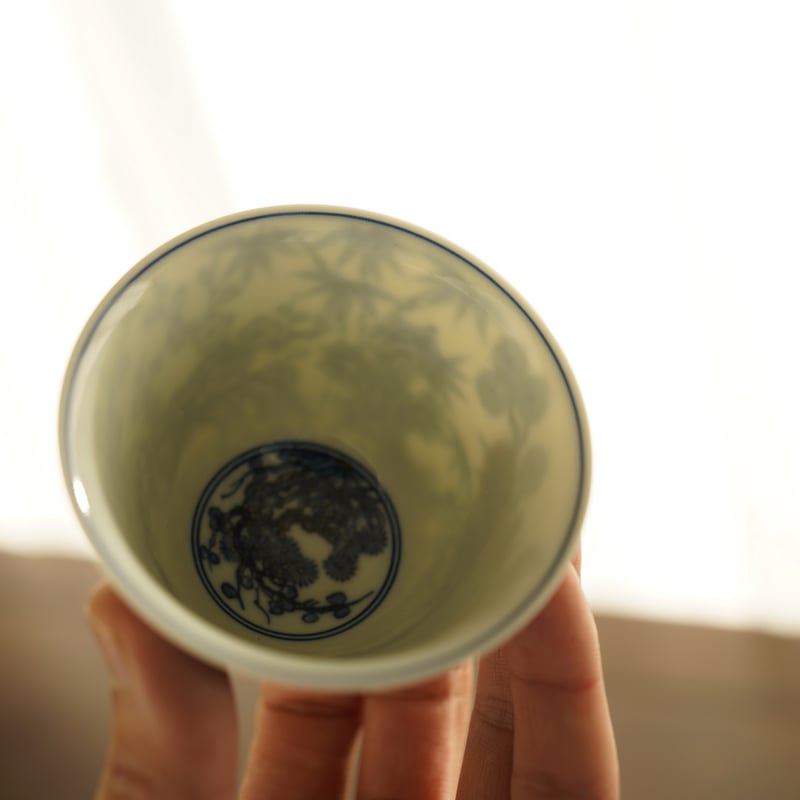 青花松竹梅二才蓋碗 PF239 | Looking For 物色