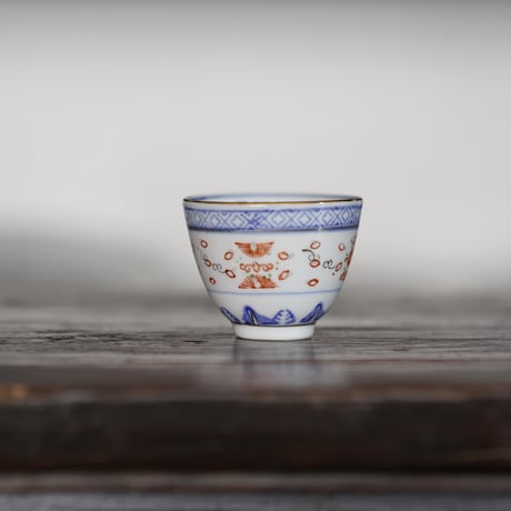 青花描金玲瓏茶杯 PF106
