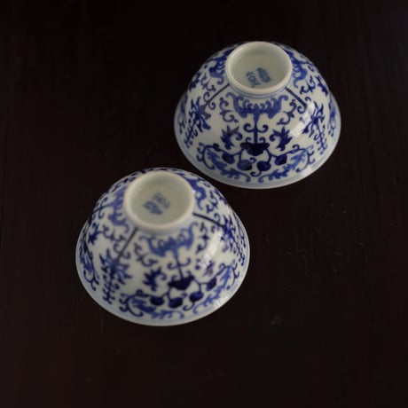 青花蝠紋小茶杯 PF132