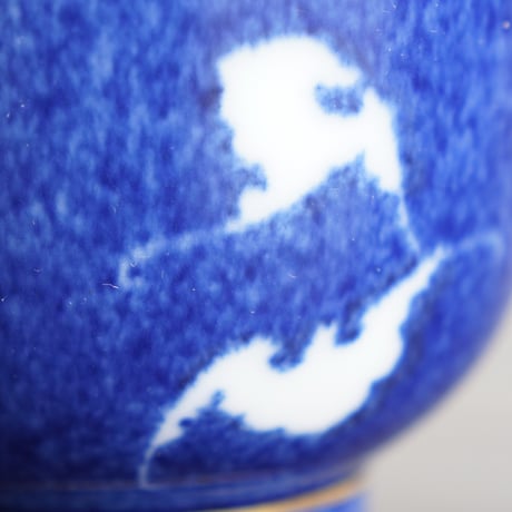 洒藍蝙蝠紋茶杯 PY003