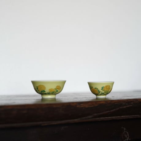 手描き茶杯 菊 PC127