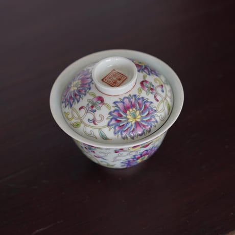 仿古二才蓋碗 PA068