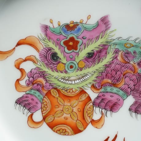 舞獅文皿 PA079