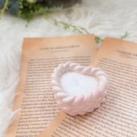Knit Heart Candle Set