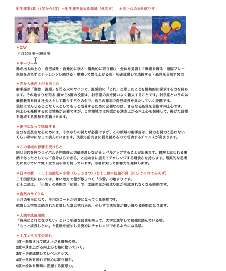 サビアンシンボル 完全攻略・オンライン講座〜射手座編〜