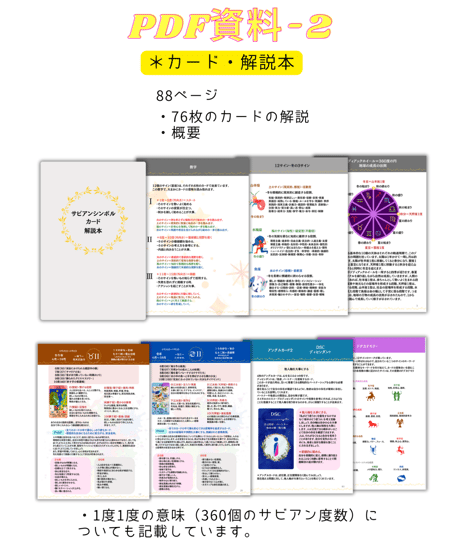 サビアンシンボル・カード/ PDF資料付き