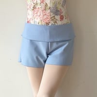 ルーズショートパンツ　サックス<11059>