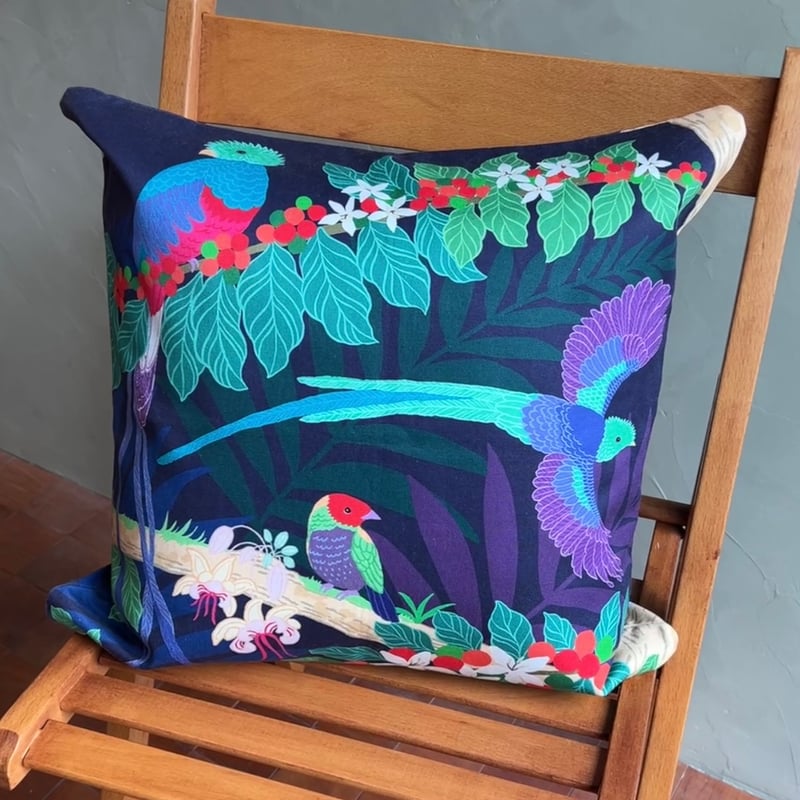 Jonathan Adler 鳥デザイン クッションカバー 2枚セット トロピカルバード柄 クッションカバー 45×45cm 全4種 熱帯 南国