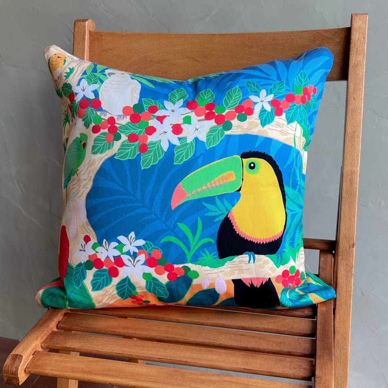 キルビルくんとカカオ・コーヒーの木 / クッションカバー | バード