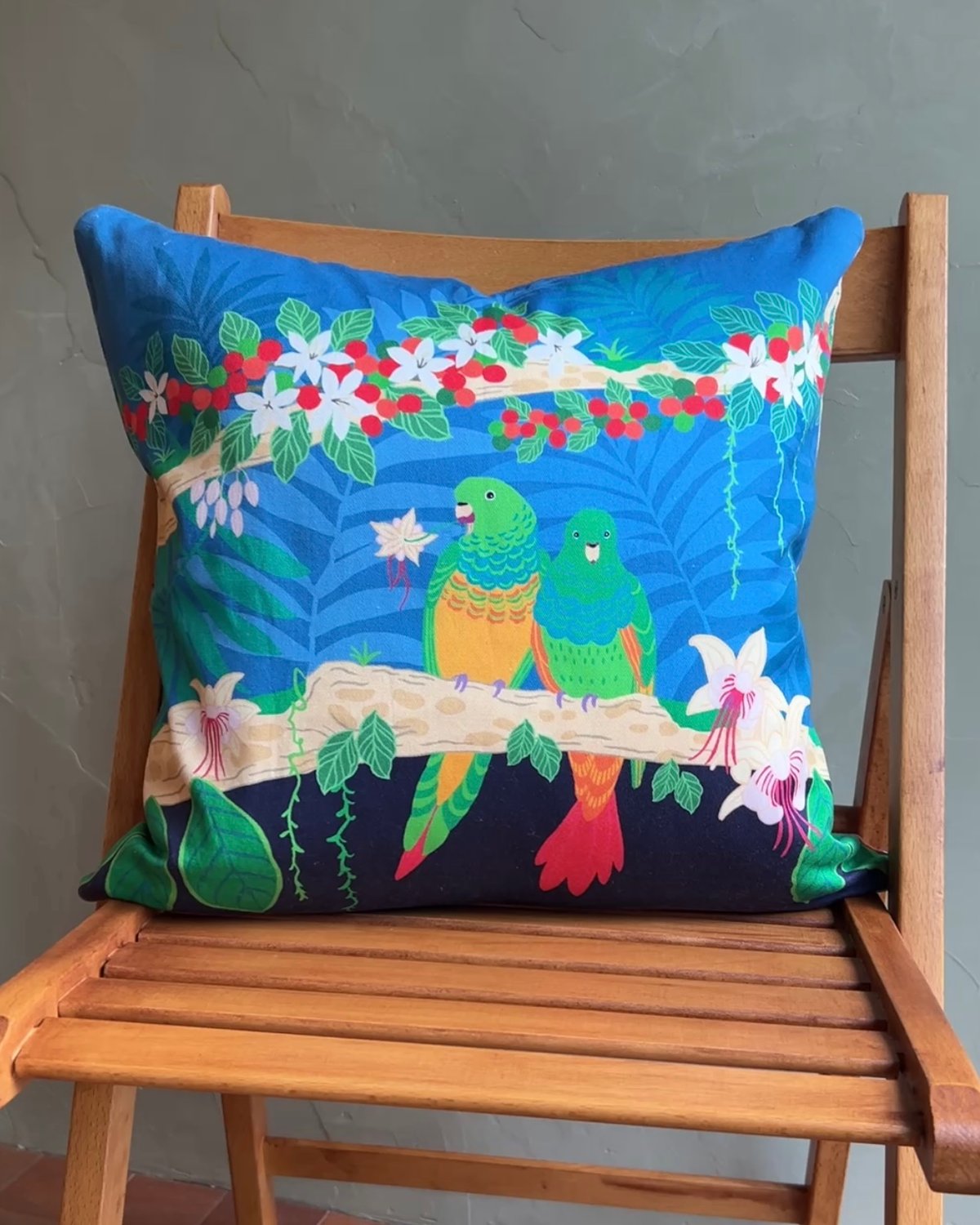 キルビルくんとカカオ・コーヒーの木 / クッションカバー | バード