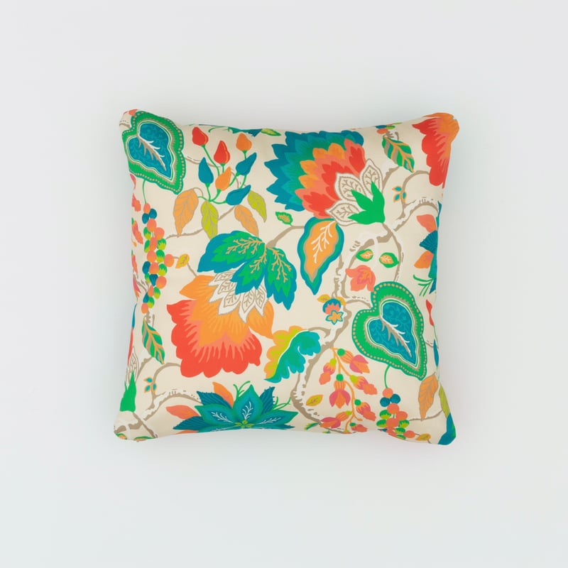 スパイス更紗・ターコイズ / クッションカバー | バードテイル