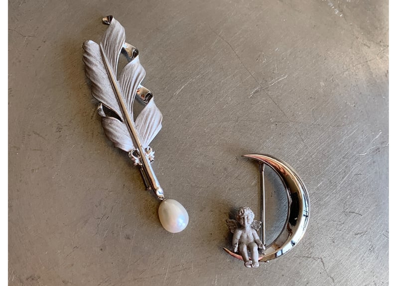 pyonpyonka パールブローチ（A） pyonpyonka パールブローチ（A