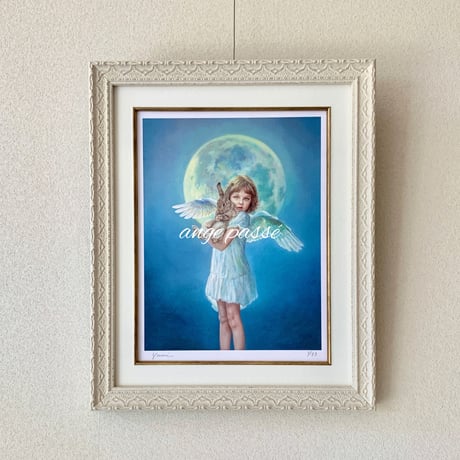 油絵   天使 大天使ラファエル(希望） 天使イラスト スピリチュアル
