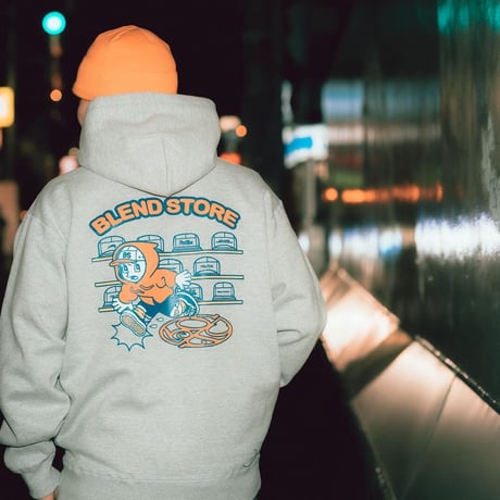 STOIC JPN × BLEND STORE 15.6oz HEAVY WEIGHT HOODIE : ASH GRAY