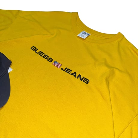 GUESS YELLOW CLASSIC LOGO T-SHIRT