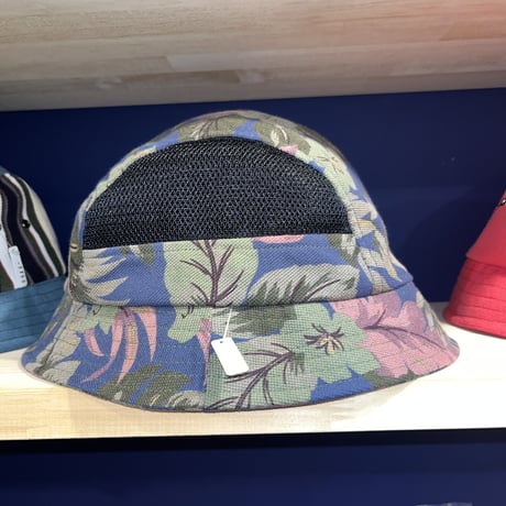 FLOWER PATTERN HALF MESH CUSTOM  HAT