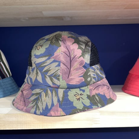 FLOWER PATTERN HALF MESH CUSTOM  HAT